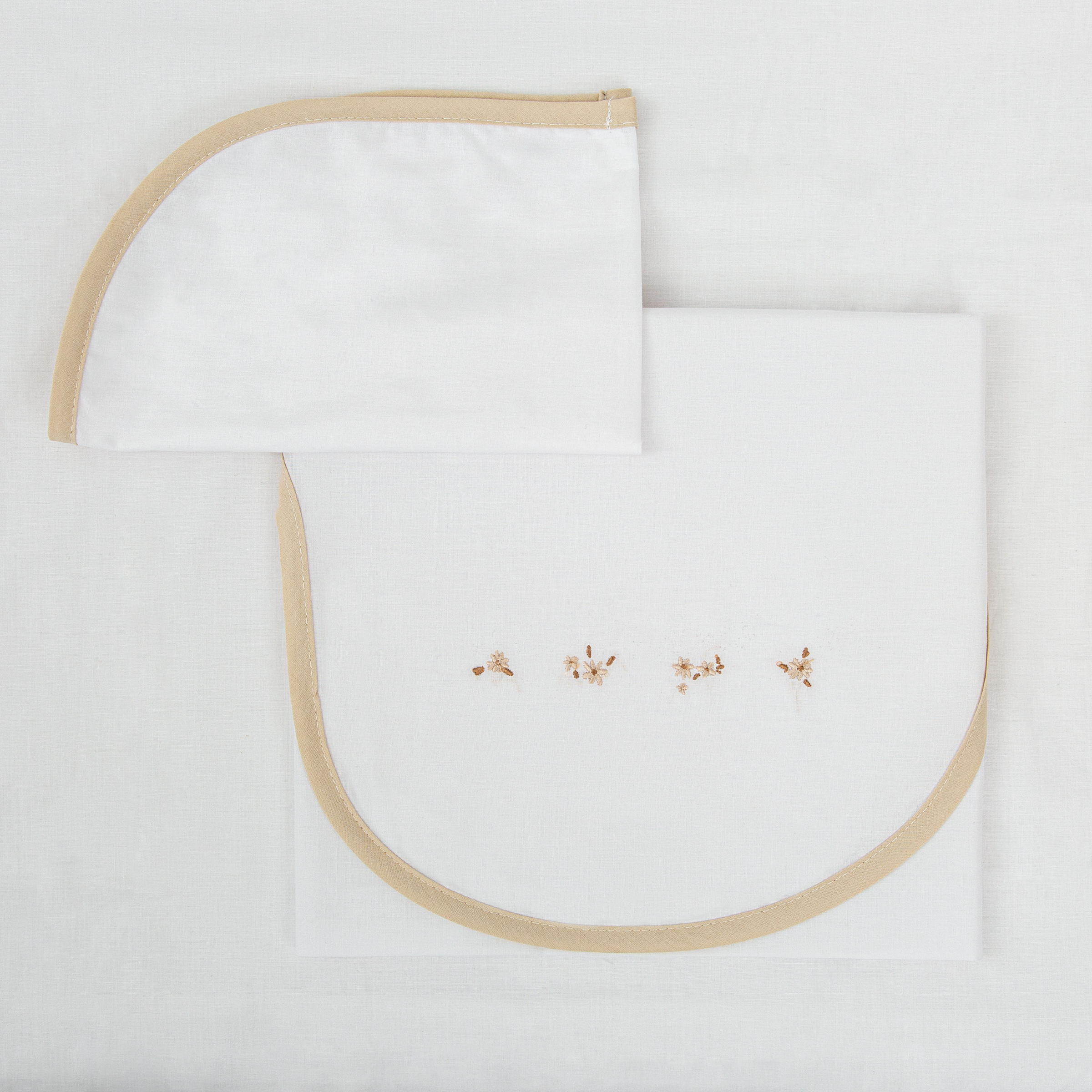 Tríptico sabanas coche algodón