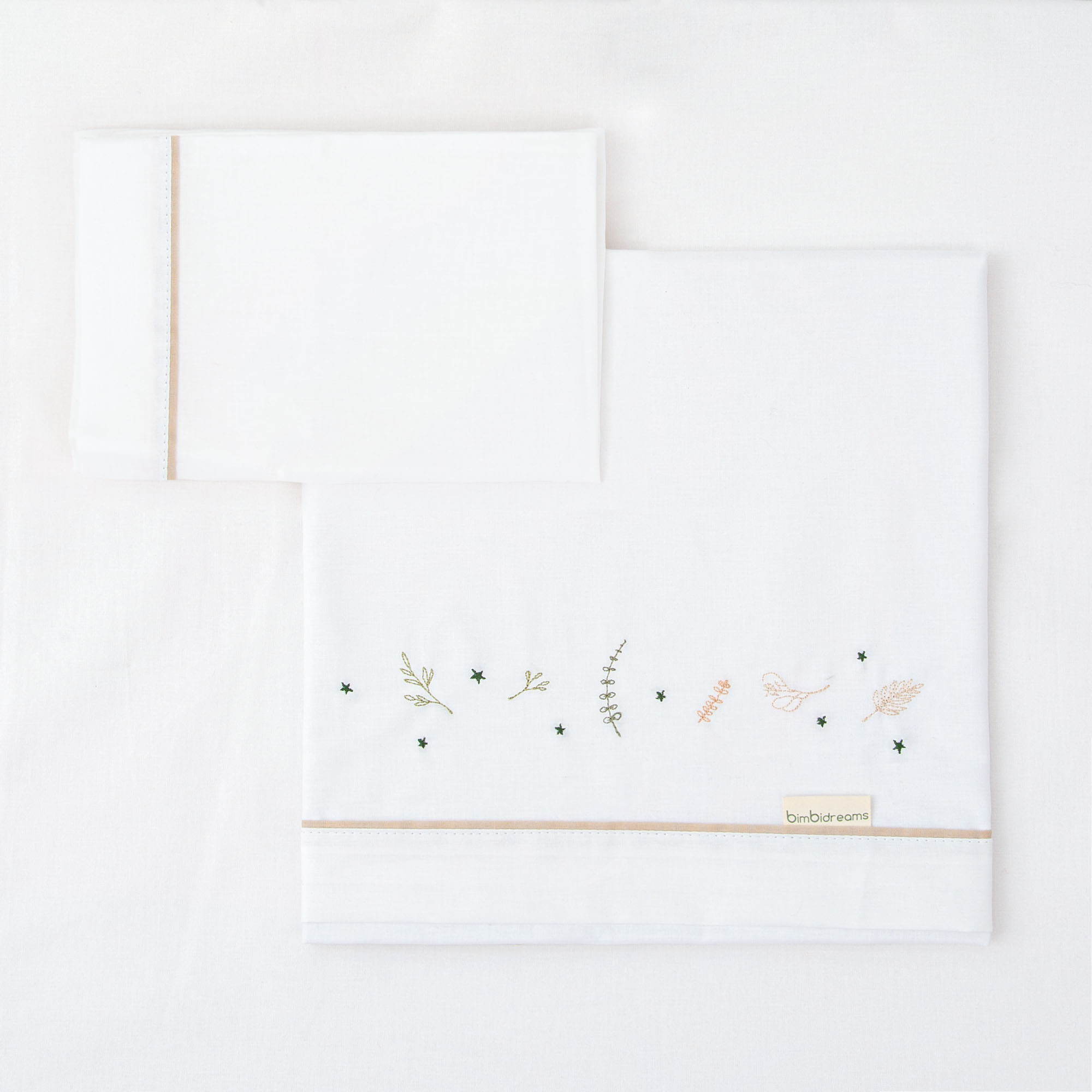 Tríptico sabanas cuna algodón