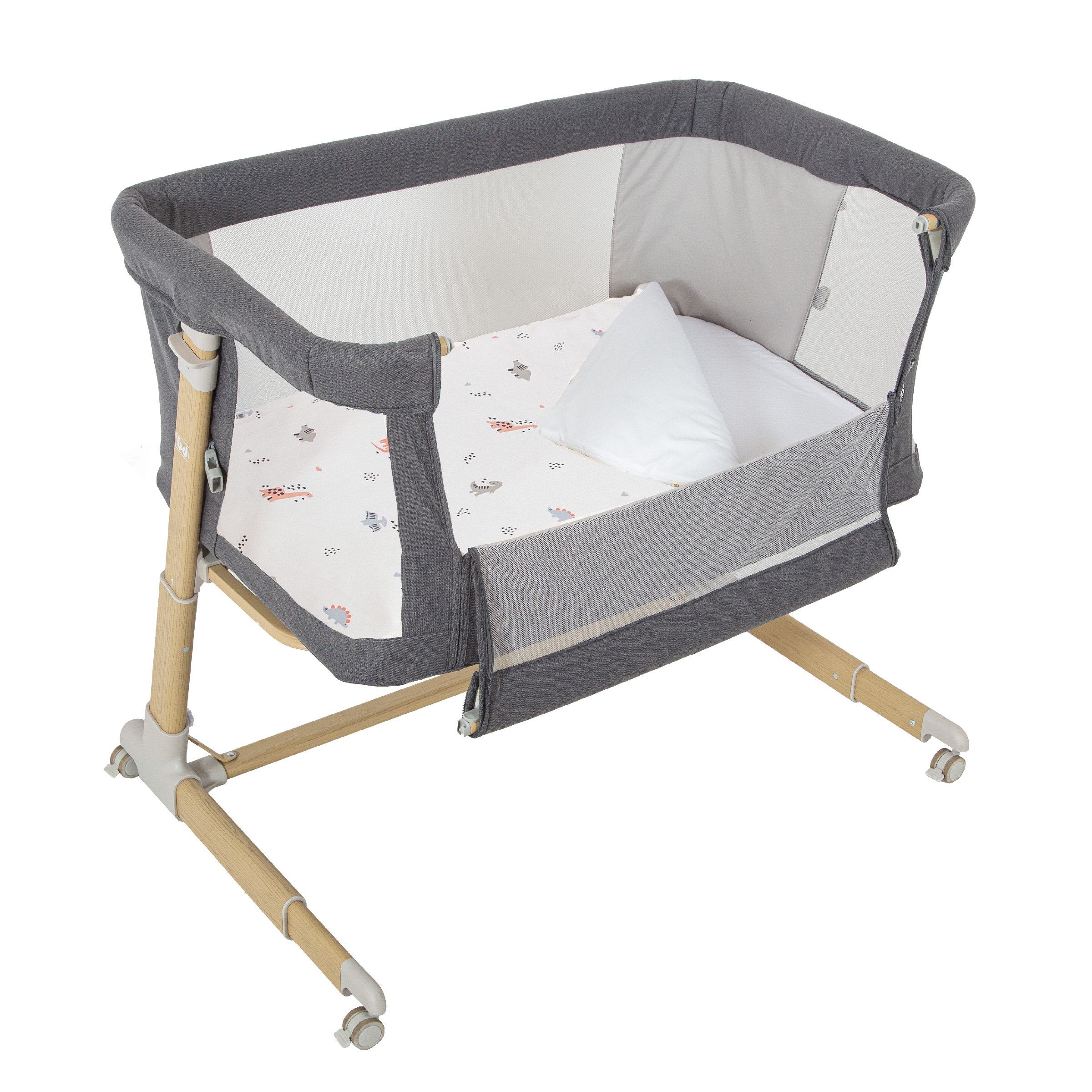 Minicuna de colecho con funda nordica y sabana bajera