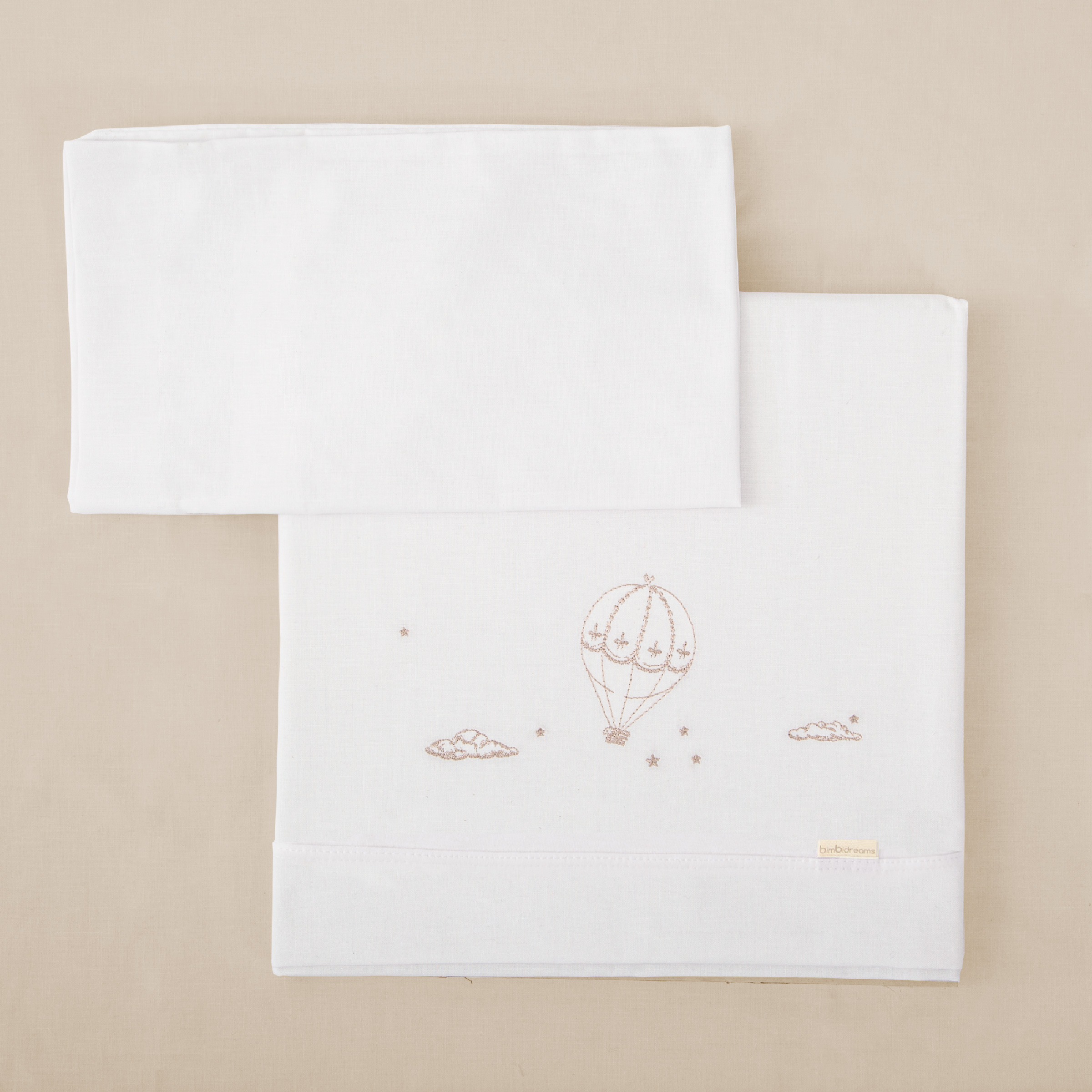 Triptico sabanas COCHE de punto de algodón